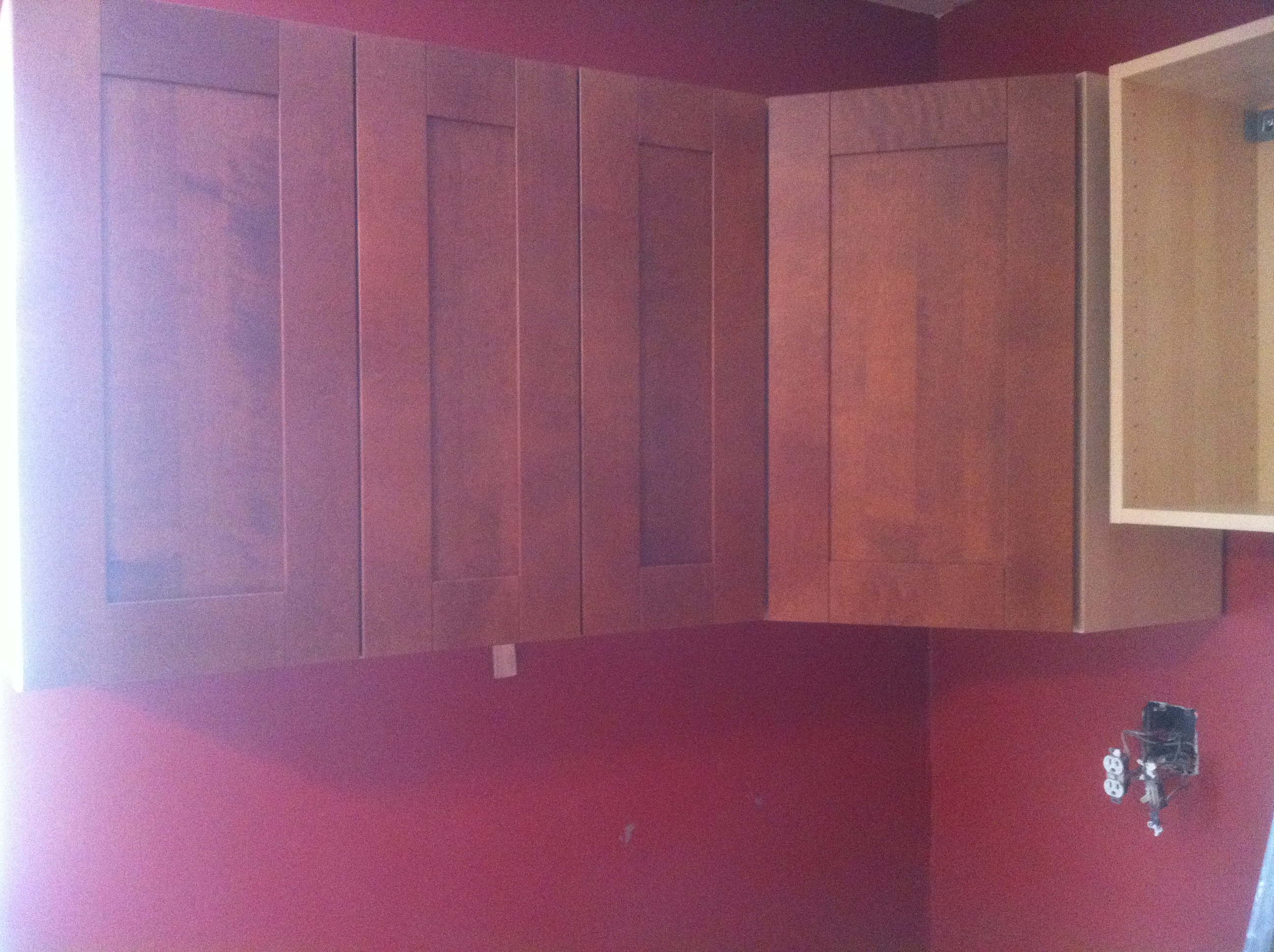 left wall cabinets