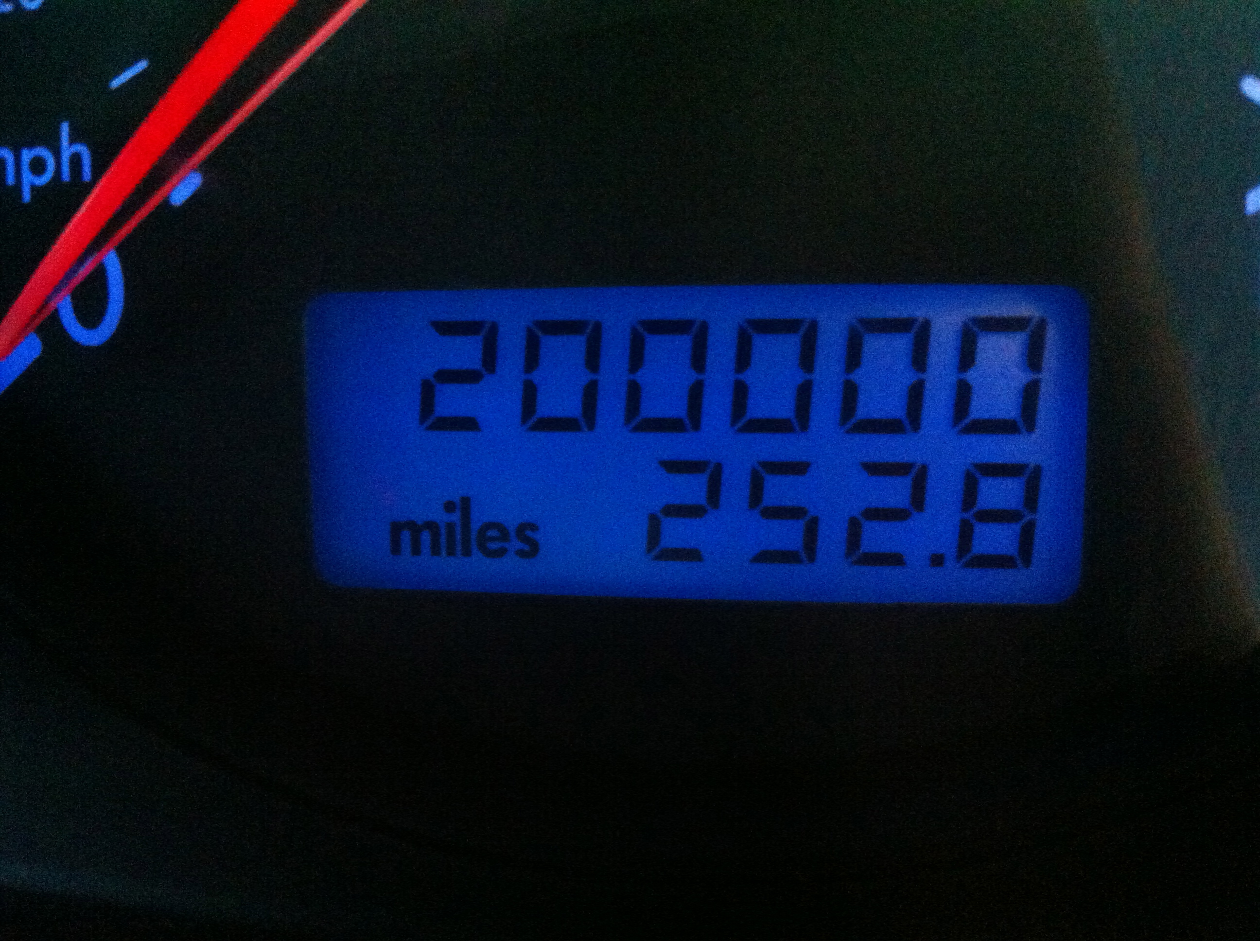 200000 miles on odometer