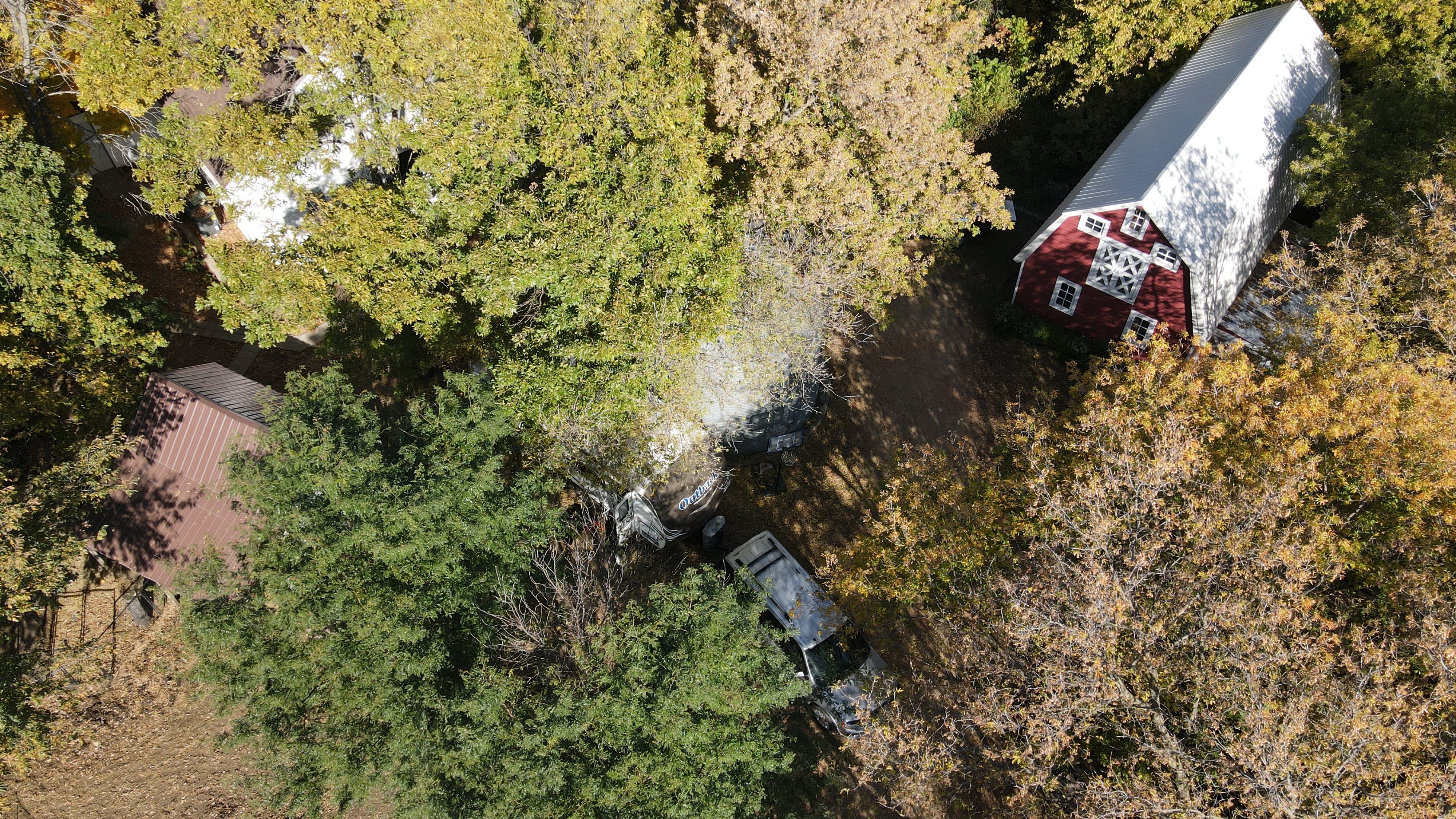 aerial view of site