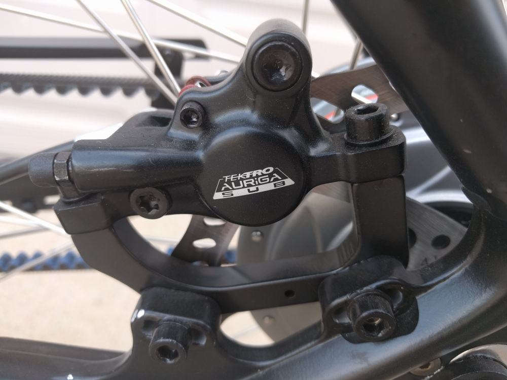 rear disc brake closeup